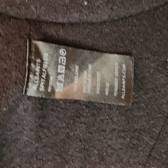 ALL Saints 100% wool Sancia jacket in black - Picture 13 of 13